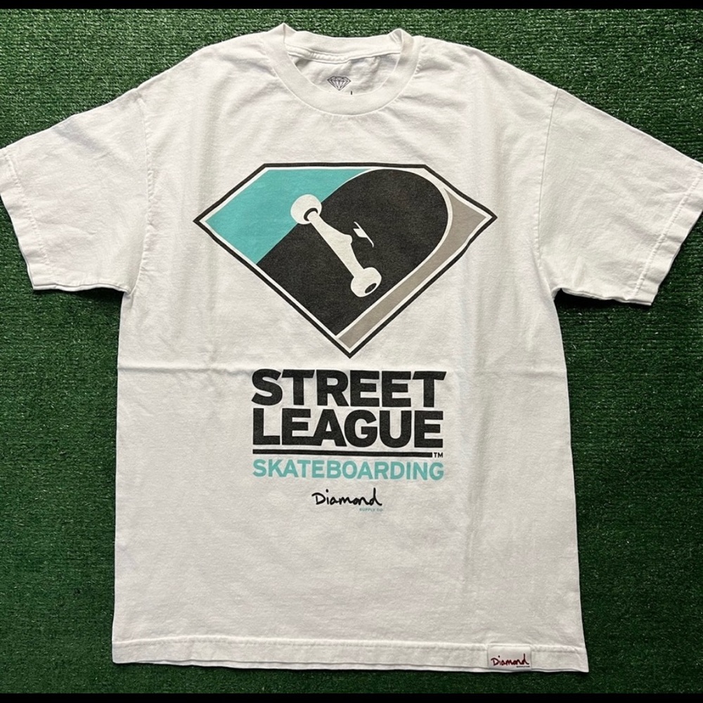 Vintage Diamond Supply Co SLS Street League Skateboarding Rob Dydrek T Shirt L